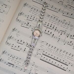 Silver and Cream Watch